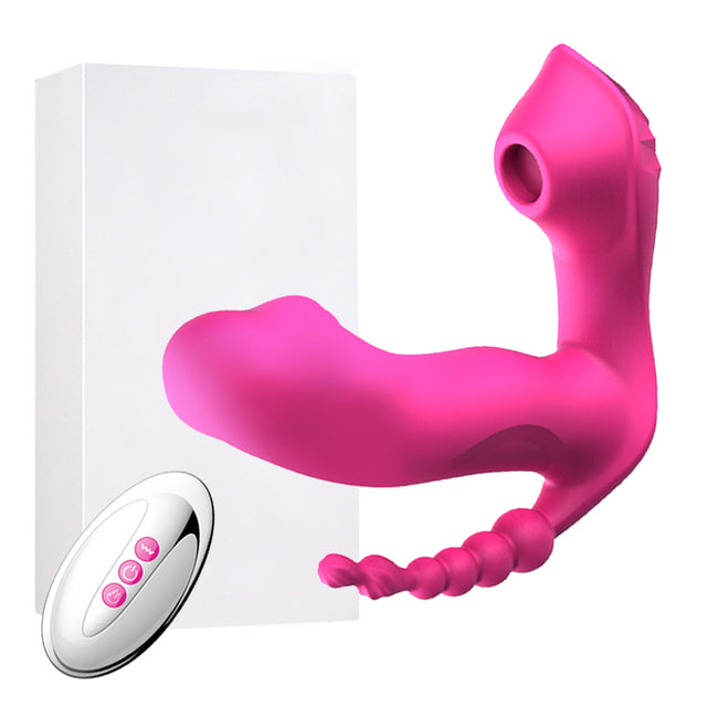 Intense 3 em 1 - Vibrador para Ponto G, Ânus e Clitóris com Controle Remoto a Distância