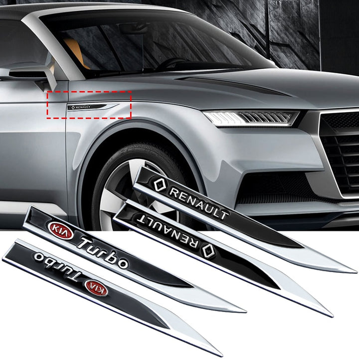 EMBLEMA METALICO 2 pcs