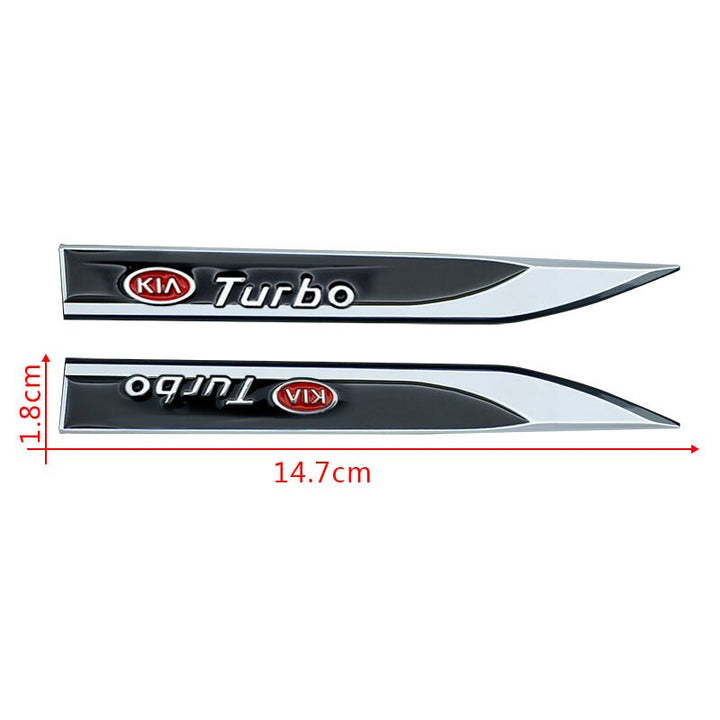 EMBLEMA METALICO 2 pcs