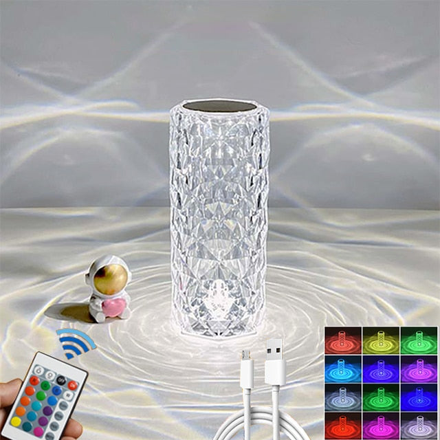 Luminária de mesa - Cristal LED