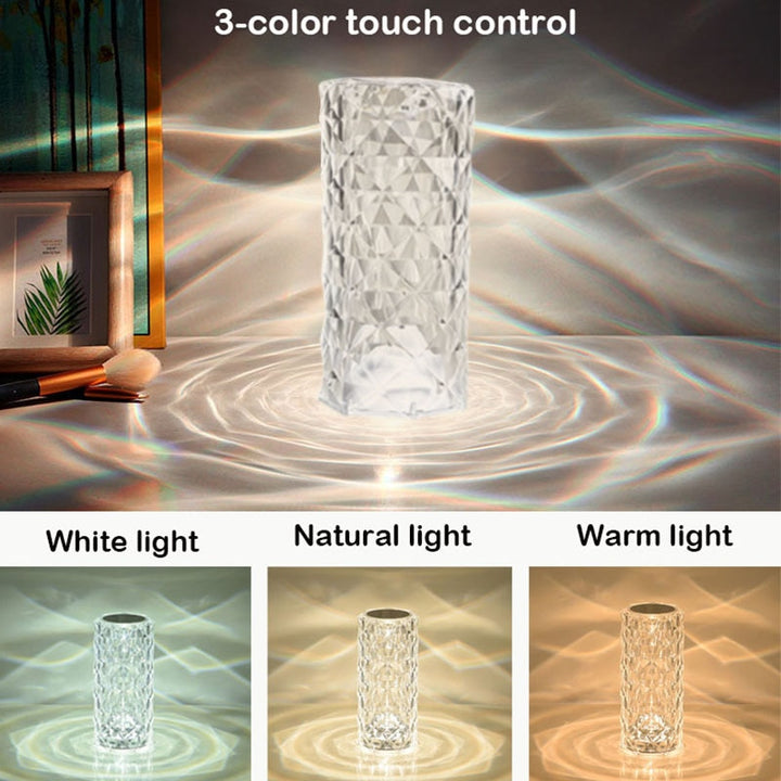 Luminária de mesa - Cristal LED