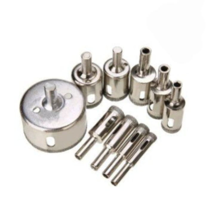 Kit Serra Copo Diamantada Para Furadeira 10 Pcs